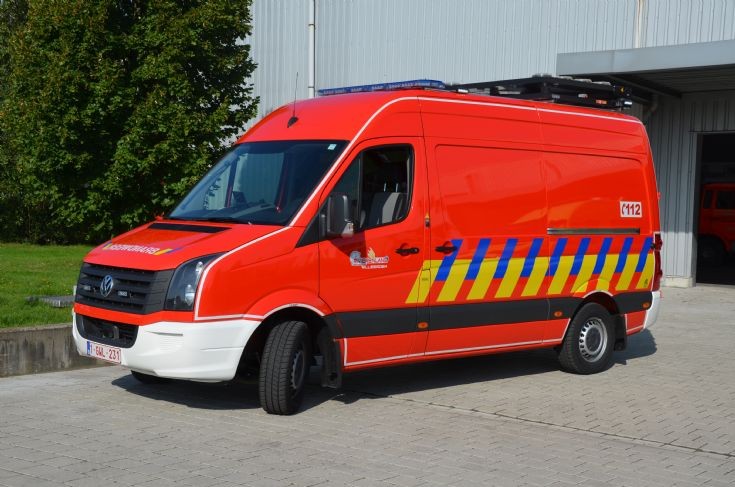 Material van - trafic control