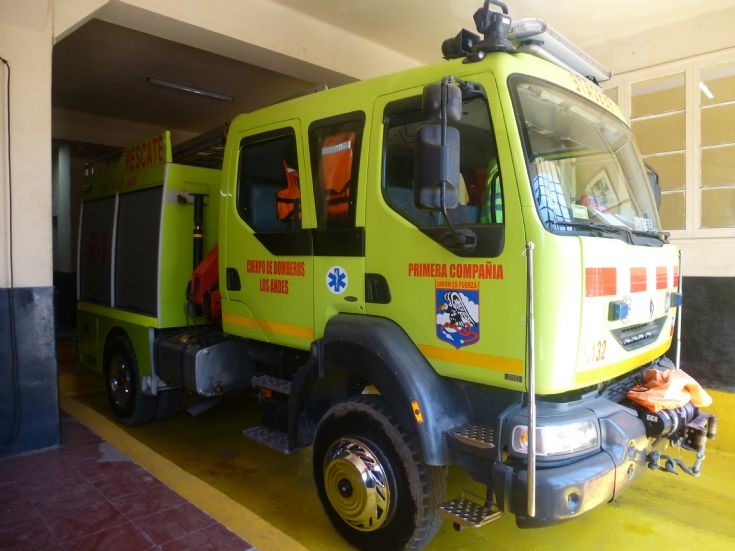 Bomberos Los Andes, Chile