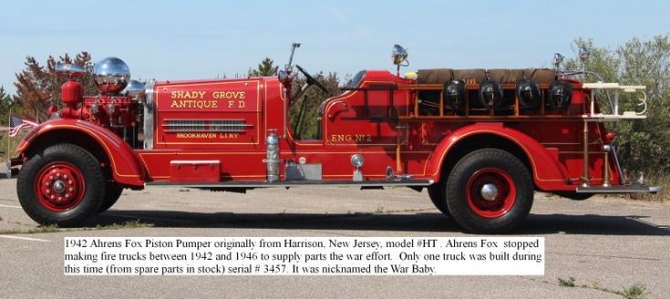 1942 Ahrens Fox HT # 3457