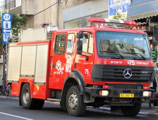 fire truck from tel aviv,israel
