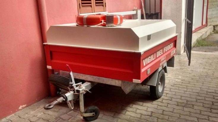 Marine equipment trailer