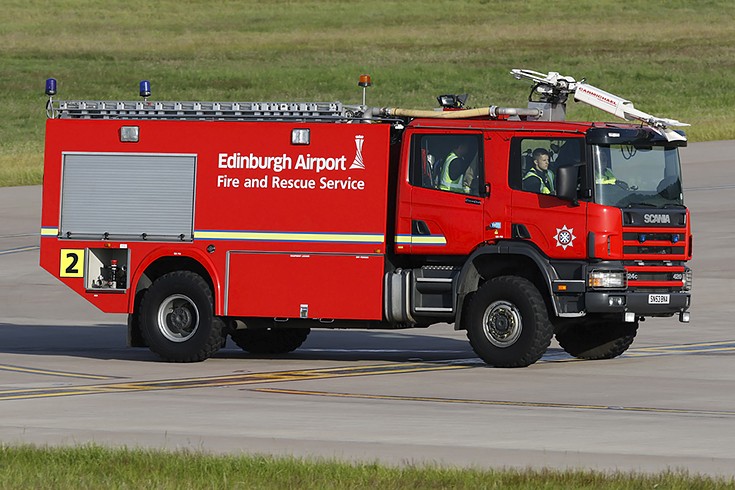 Scania/Carmichael Viper at Edinburgh Airport
