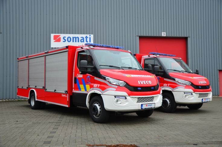 Material vans nuclear power station Doel