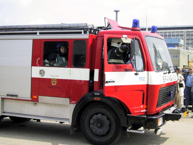 Engine at Fire Department match