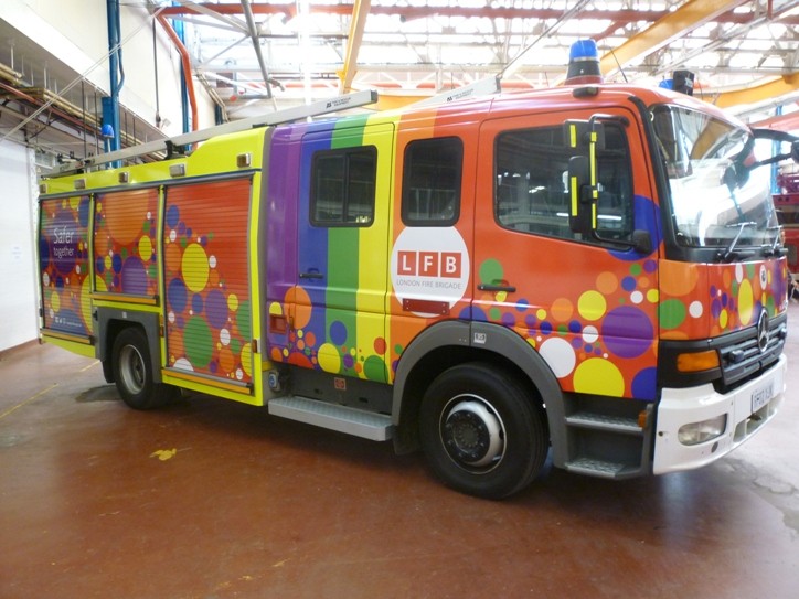 Mercedes Atego/TVAC Mk 1 London Gay Pride RF02XJK