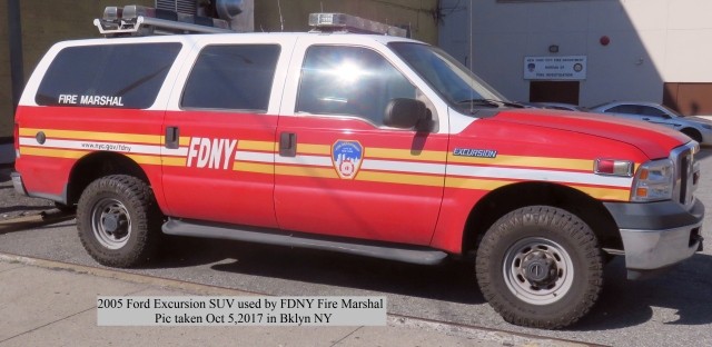 FDNY Fire Marshal's car 