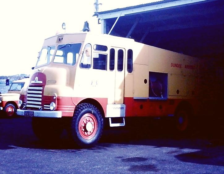 Dundee airport yellow Goddess SYV 695