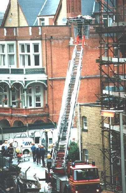 Cardiff Turntable Ladder rescue