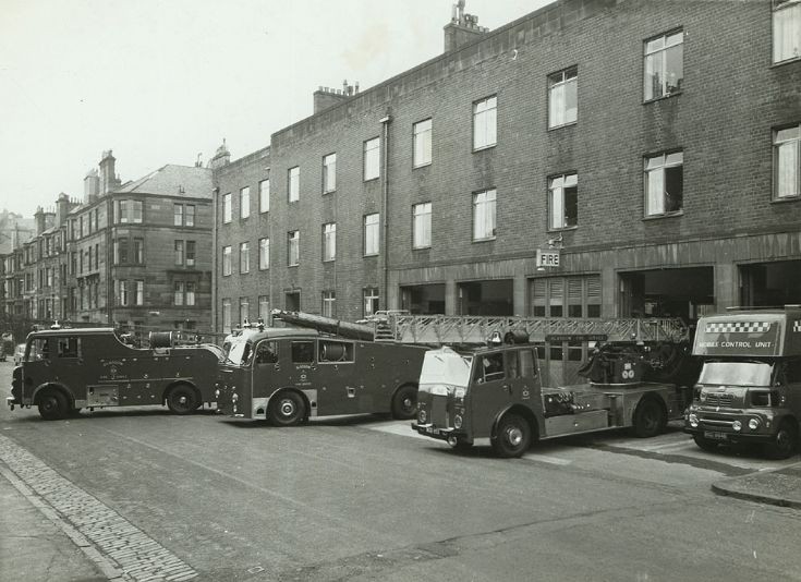 Turnout from North West Fire Station, Glasgow