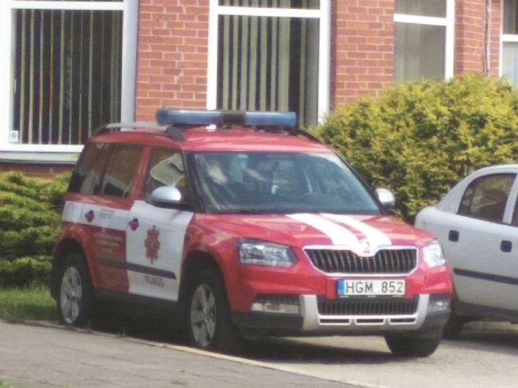 Vilnius 3rd fire station Skoda Yeti.