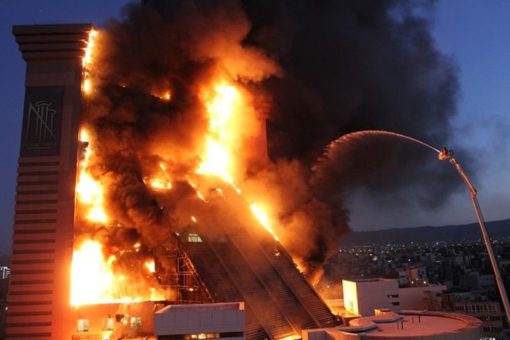 Cladding fire, Mashhad, Iran