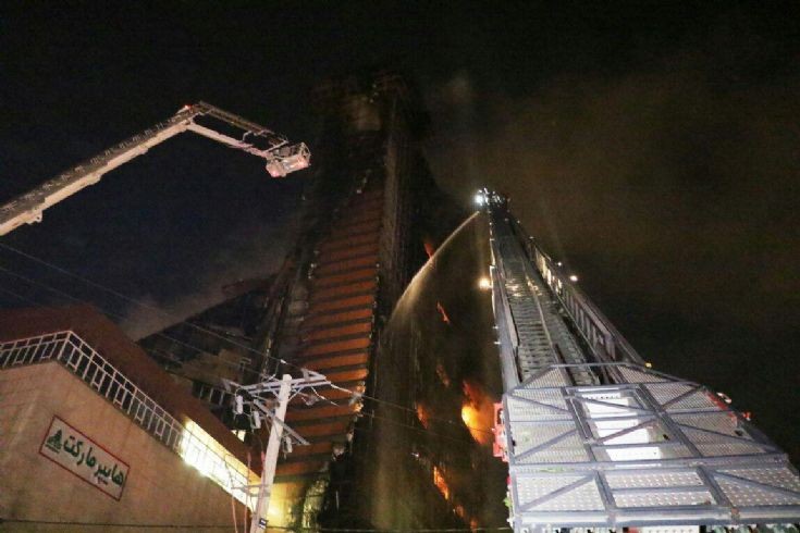 Cladding fire, Mashhad, Iran