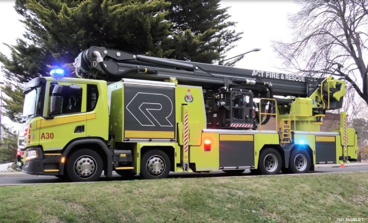 ACTFR Scania Rosenbauer aerial platform 