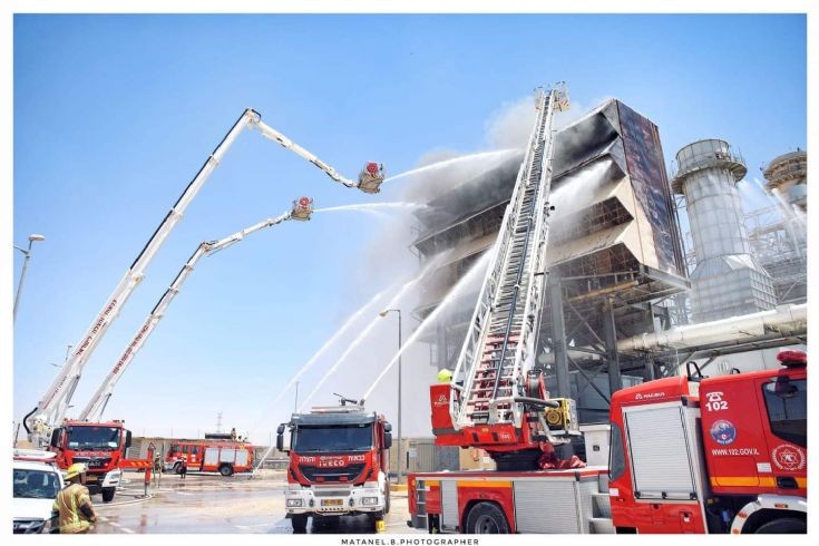 Israeli fire truck MAN Iveco