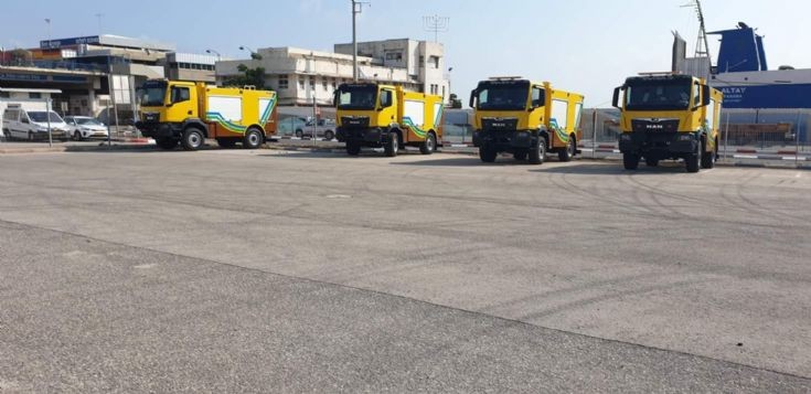MAN fire tenders Israel