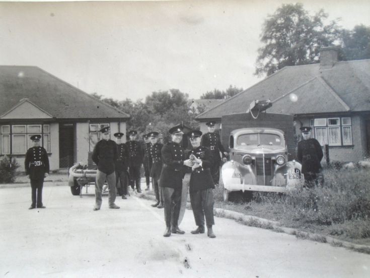 Sawston AFS fire brigade circa 1940