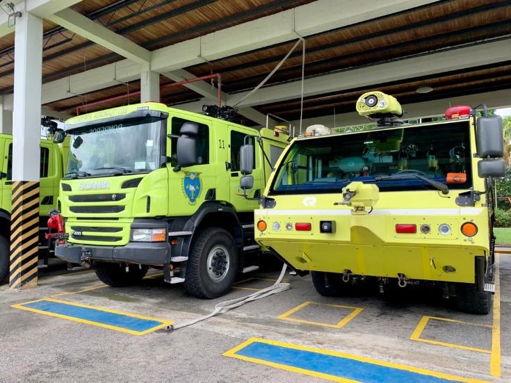 Crash trucks SCANIA and Panther Rosenbauer