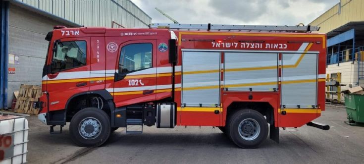 New Volvo fire truck in israel 