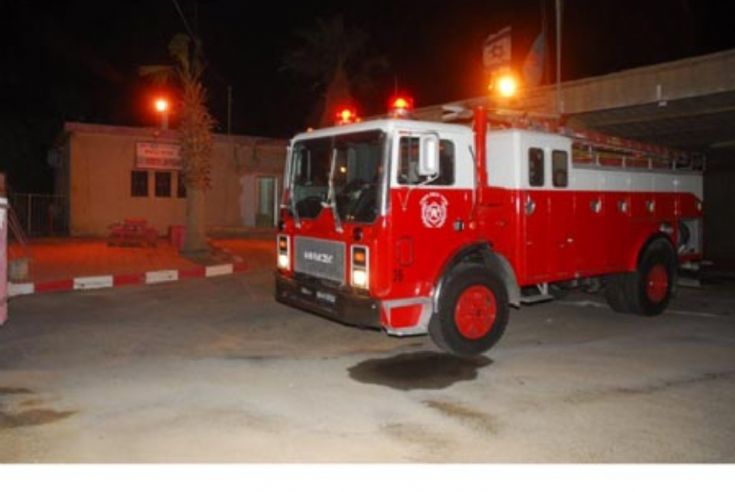 An old Israeli fire truck Mack