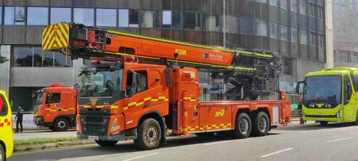 Woori aerial ladder Seoul South Korea
