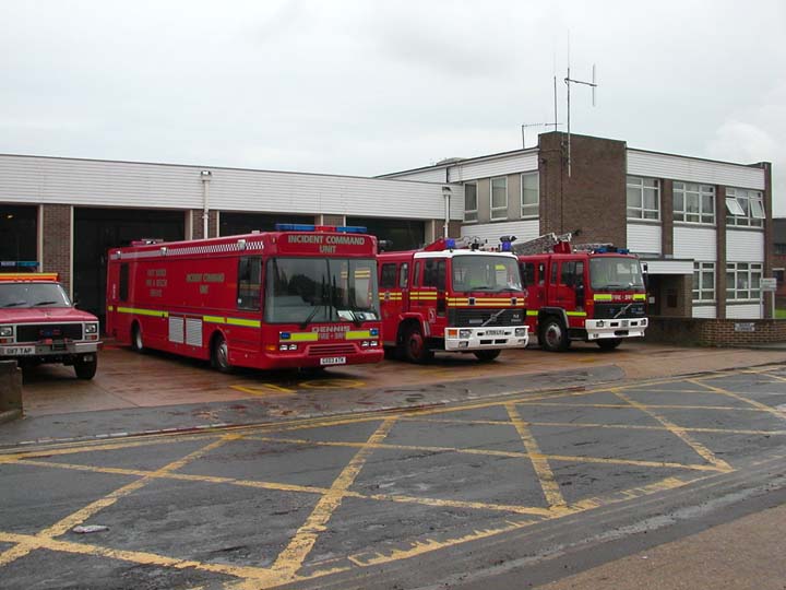 East Sussex Lewes Fire Station Line up