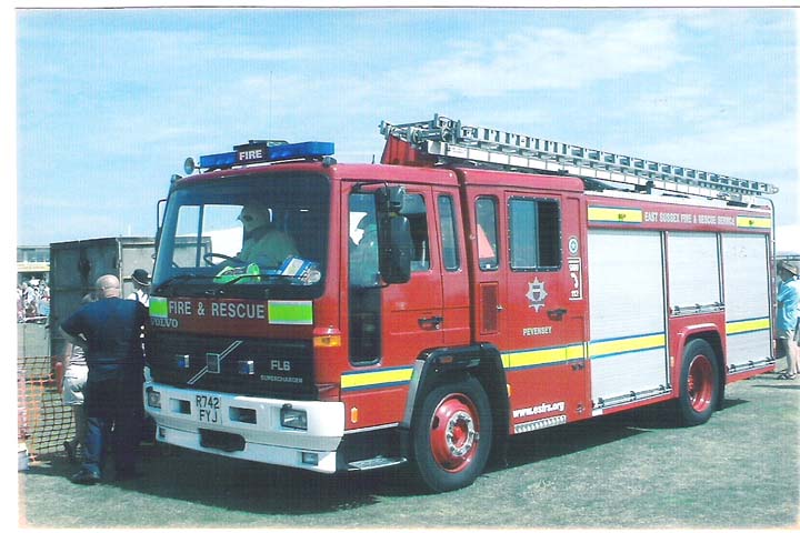 East Sussex Fire brigade Pevensey Volvo