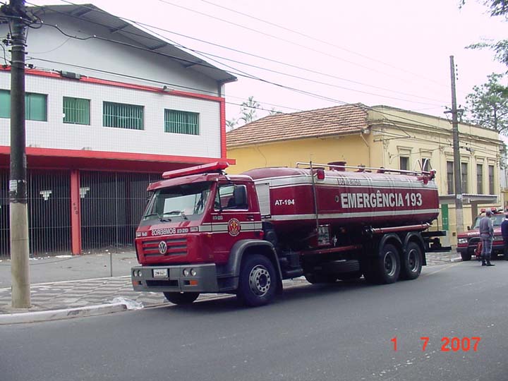 Fire Brigade São Paulo Brasil Volkswagen Tanker