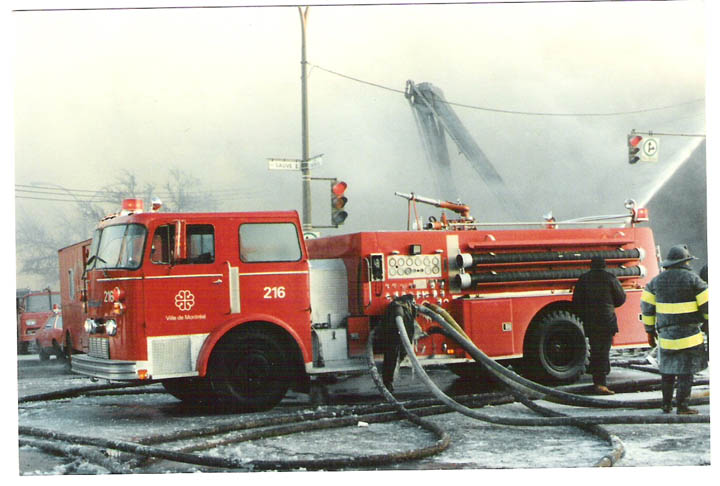 Montreal Fire Dept Engine 216, Thibault pumper