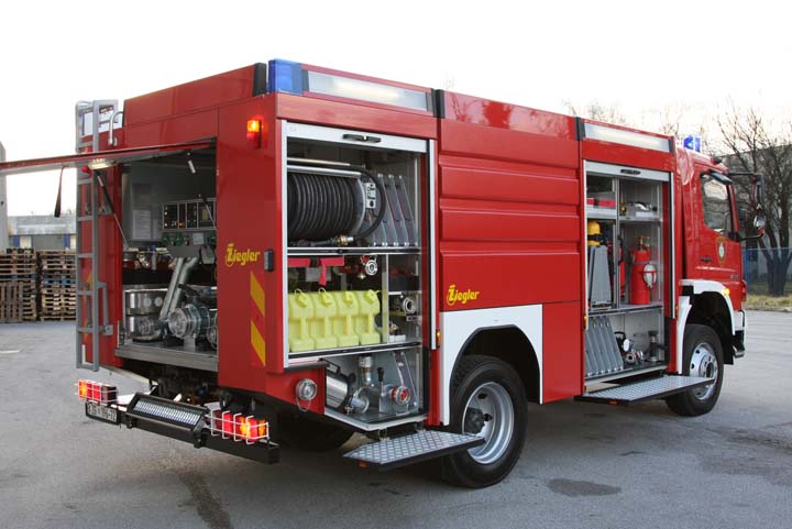 Rear of Fire Brigade Zapresic's Mercedes Atego