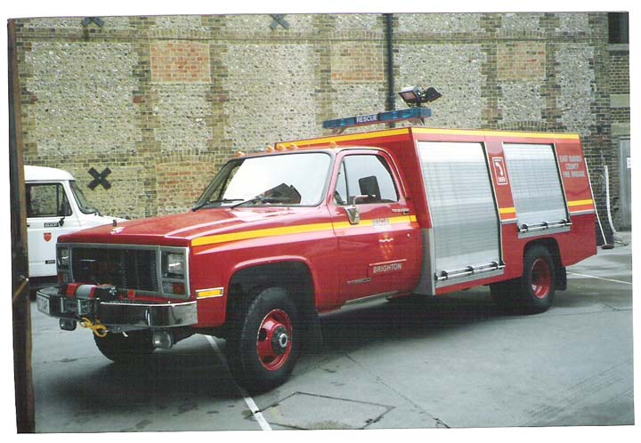 East Sussex Fire brigade GMC Rescue Tender