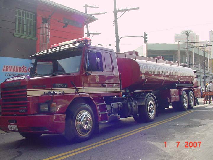 Fire Brigade São Paulo Scania Water Tanker