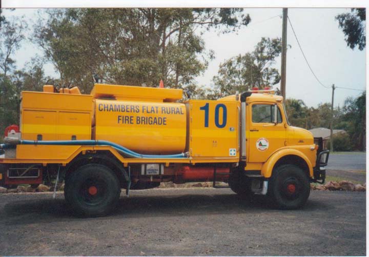 Bush fire truck Chambers Flat Rural Queensland