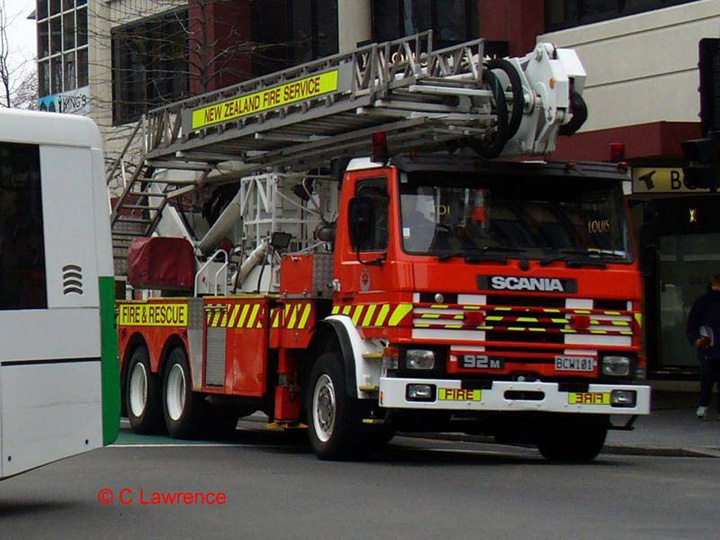 Fire Engines Photos New Zealand Fire Service Aerial appliance