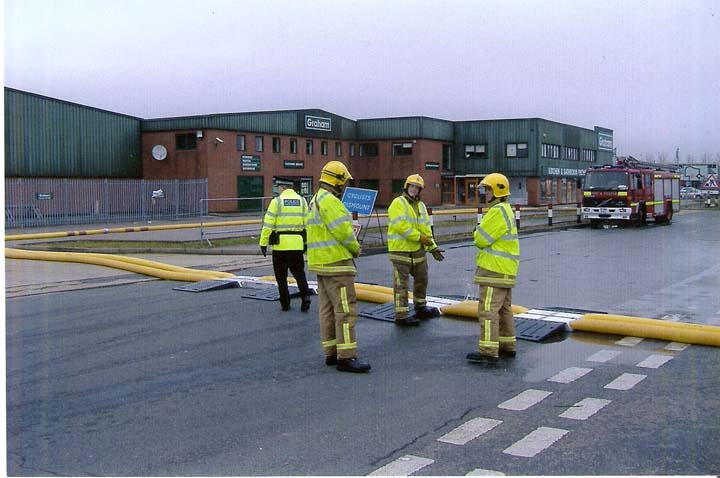 East sussex firefighters on exercise in eastbourne