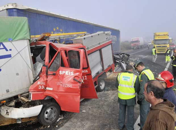 accident with Fire engine Spain