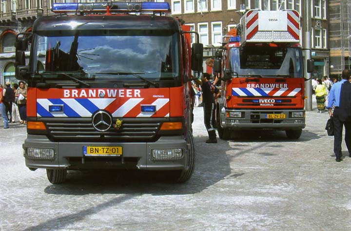 pump and TL in Dam Square, Amsterdam