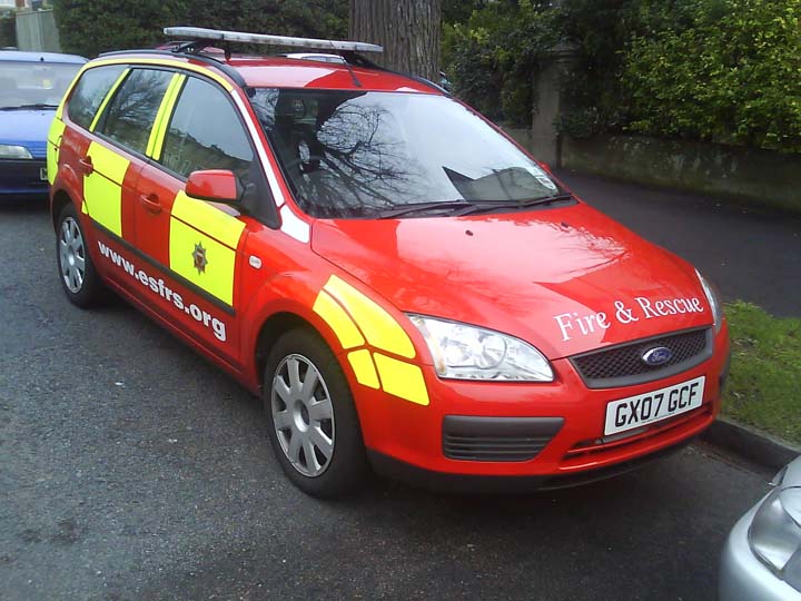 East Sussex Officer Response Vehicle GX07GCF