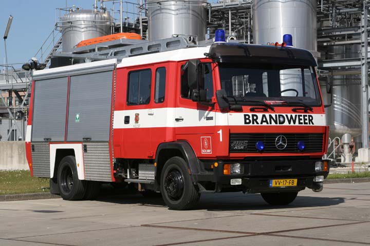 Works Fire brigade Duphar Weesp Mercedes 
