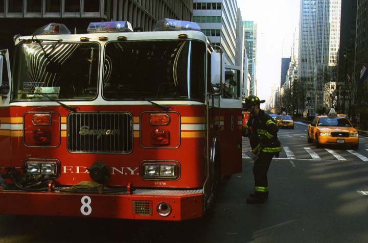 FDNY Engine 8 on Park Avenue Manhattan