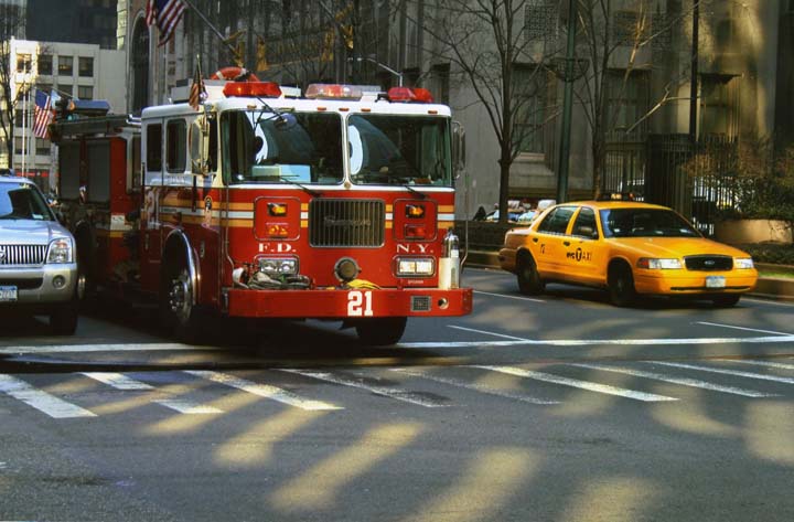 FDNY.Engine 21 on Park Avenue Manhattan 