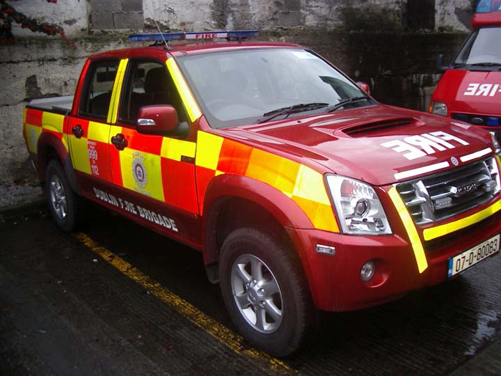 Dublin Fire brigade Isuzu Tunnel Escort Vehicle