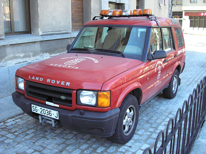 Spain - Segovia fire brigade Land Rover car