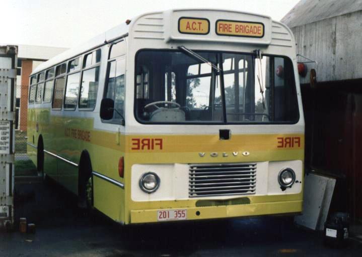 Australia A.C.T. Fire briagde Volvo bus