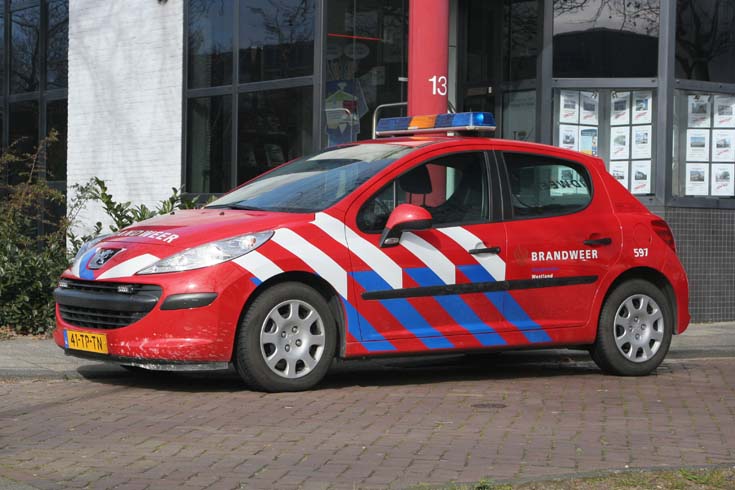 Brandweer Westland Peugeot 207