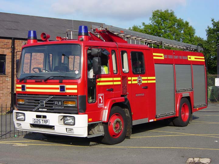 East Sussex Fire Brigade G125 TAP Volvo FL6