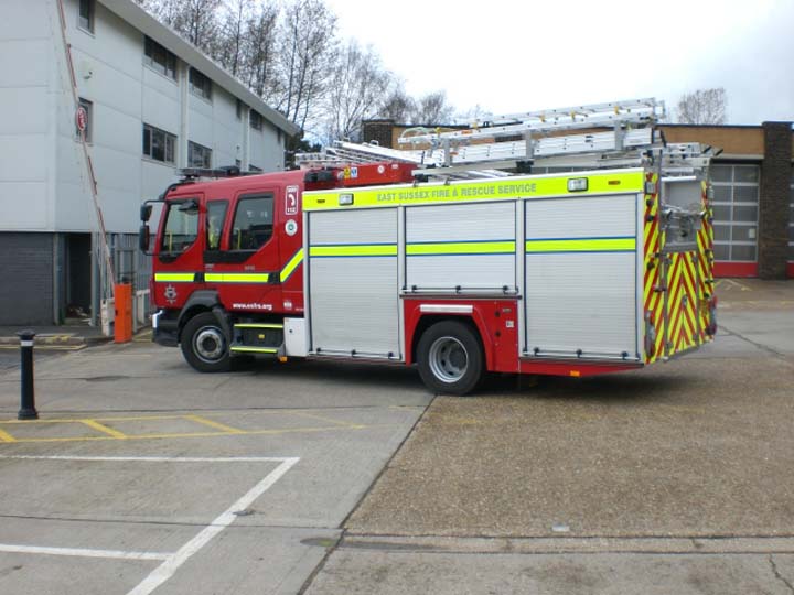 East Sussex Volvo FLL-15 Hove Fire station