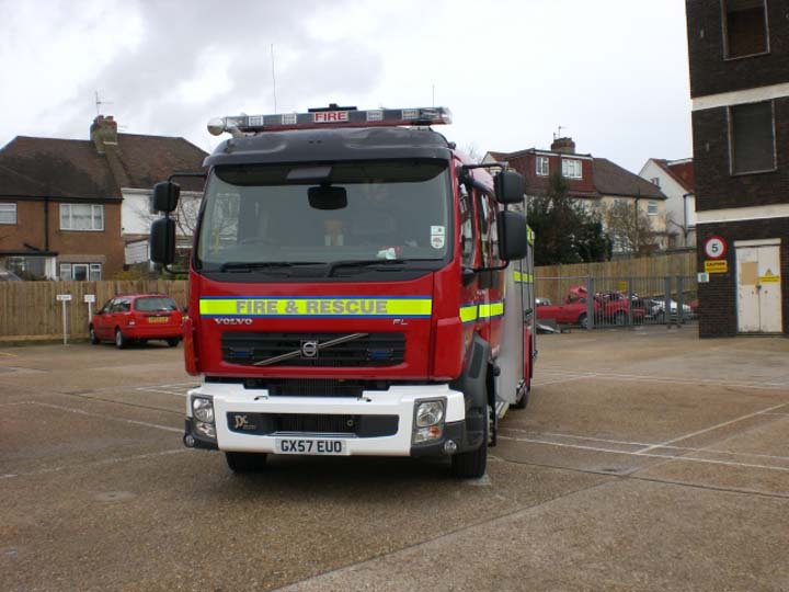 East Sussex Volvo FLL-15 GX57EUO Hove Fire station