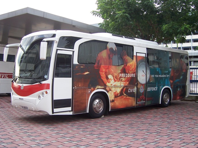 Singapore Exhibition Computer bus Volvo