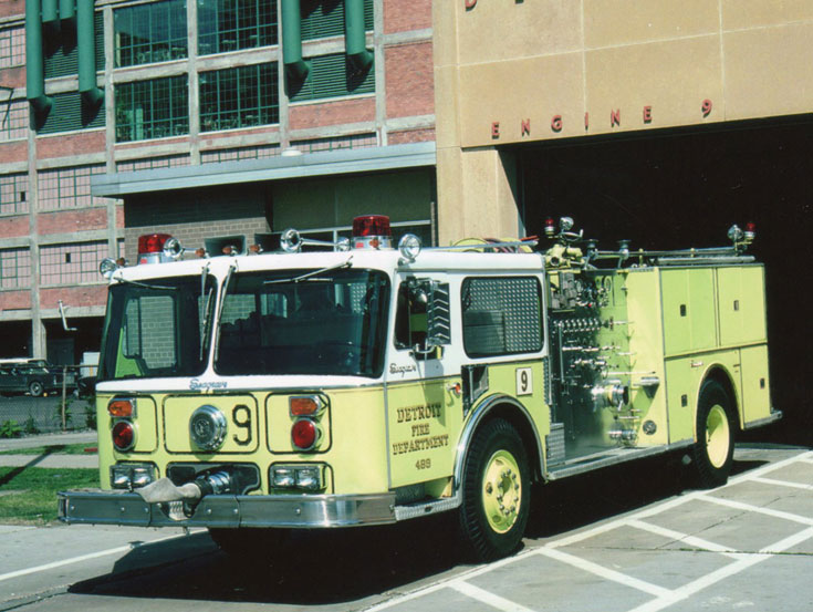 Detroit Michigan Seagrave Fire Engine