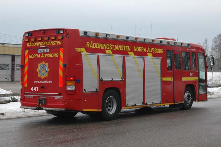 Volvo B12M rescue pumper Färgelanda (Sweden) 